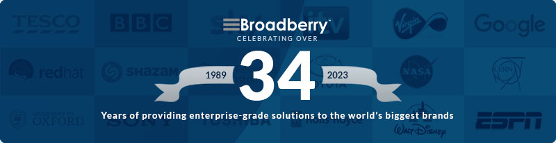 Broadberry Celebrating Over 30 Years.